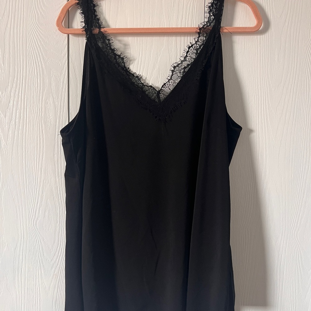 Grace & Lace Black Lace Trim Camisole